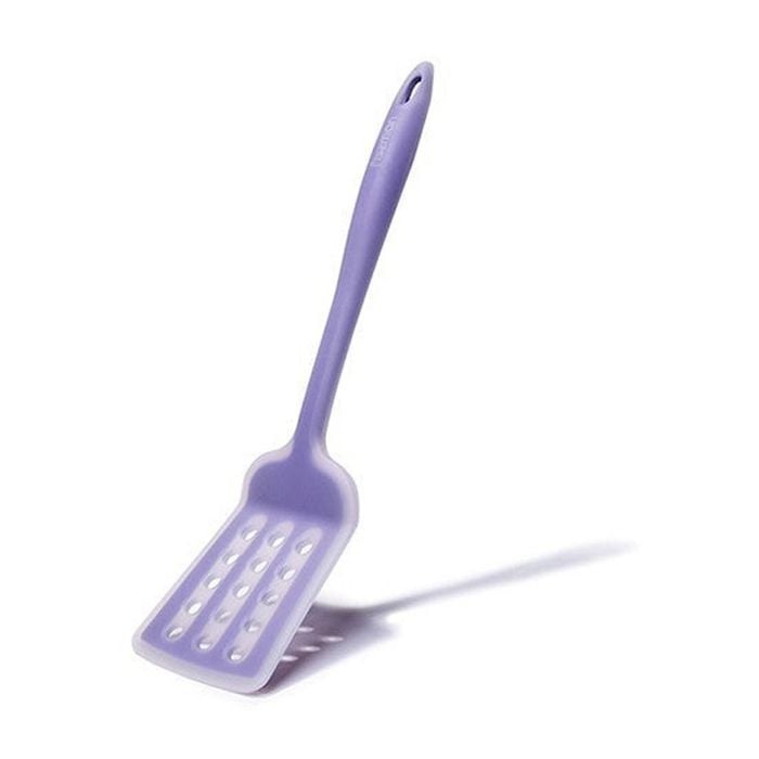 Fissman Silicone Slotted Turner Heat Resistant Non-Scratch Tool Purple 30cm