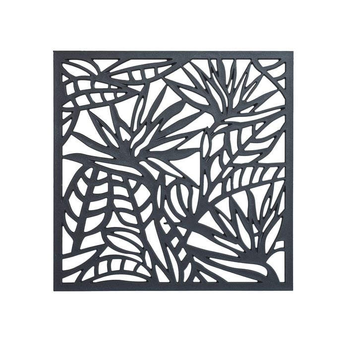 Matrix 580 x 580mm Charcoal Strelitzia Wall Art