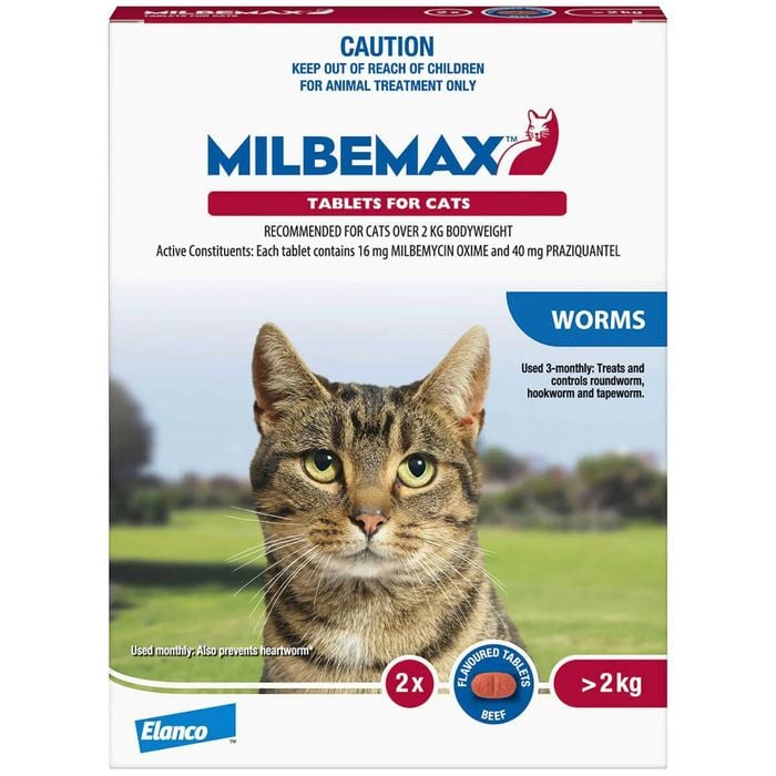 Milbemax Allwormer Over 2kg Cat 2 Pack