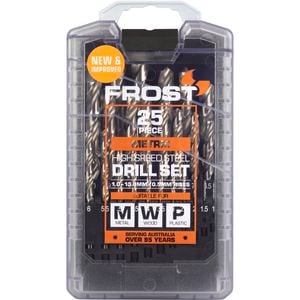 Frost 25 Piece HSS Metric Jobber Drill Set