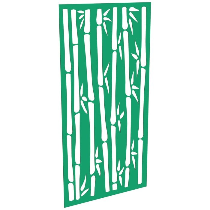 ProtectorAl 300-1200w x 1201-2400h Light Green/Gloss White Bamboo Unframed Composite Deco Panel