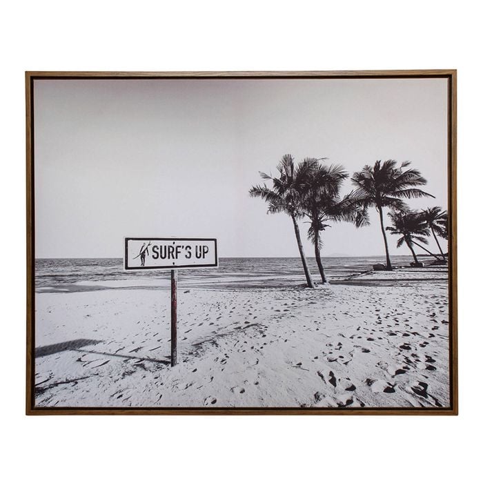 LVD Framed 80x100cm Canvas/Resin Surfs Up Wall Art Display