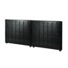 Oikiture Bed Frame Headboard Double Queen King Size Head Bedhead Black Leather