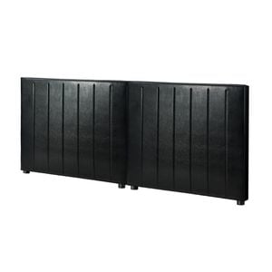 Oikiture Bed Frame Headboard Double Queen King Size Head Bedhead Black Leather