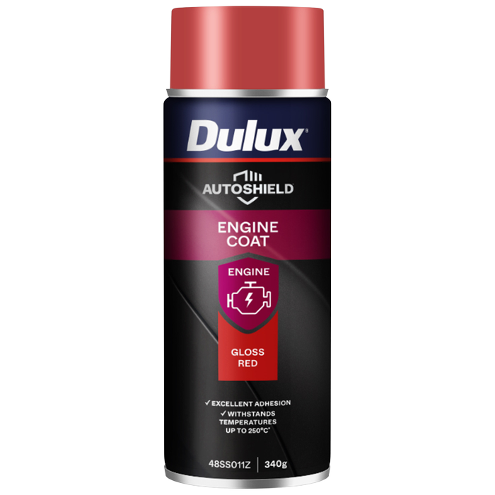 Spray Paint Dulux Autoshield 340G Red Engine Coat