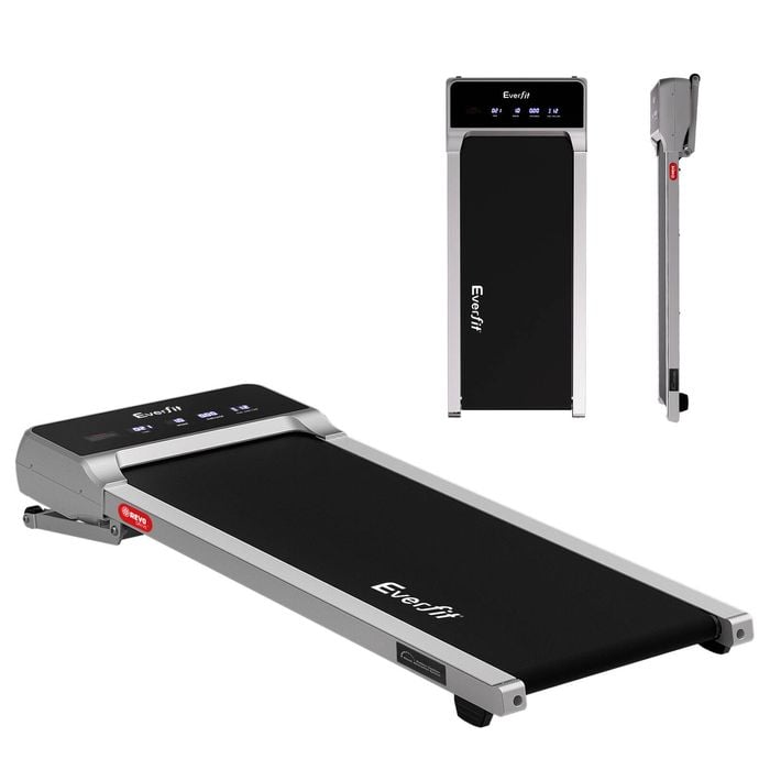 Everfit 3 in 1 Walking Pad Treadmill 20% Auto Incline Under Desk Treadmills 40cm Wide Belt Sliver