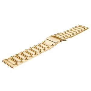 Stainless Steel Metal Watch Band Strap - For Samsung Galaxy Watch Garmin Venu Huawei Universal 22mm (Gold)