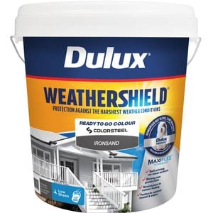 Dulux 10L Ironsand Low Sheen Weathershield Exterior Paint