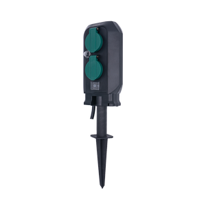 Click 4 Outlet Power Garden Stake Socket