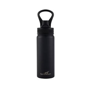 Sprinkler Alfie Insulated Drink Bottle Keeps Drinks Cold 12Hr 550ml Black