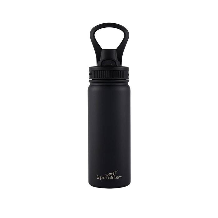 Sprinkler Alfie Insulated Drink Bottle Keeps Drinks Cold 12Hr 550ml Black