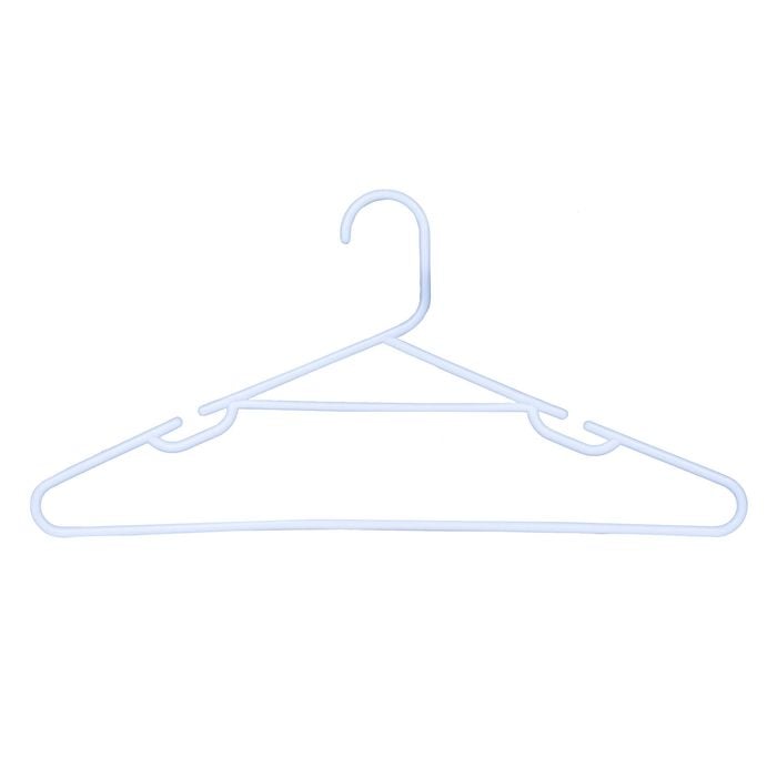 All Set Assorted Plastic Tube Clothes Hanger - 10 Pack