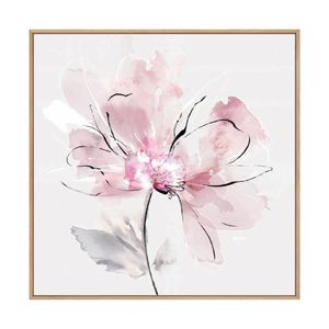 Artey | Tender Love I - Framed Canvas - Natural Frame - 64 x 64cm