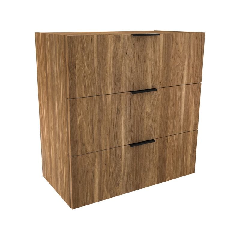 Lugna 768 x 750 x 380mm Cove 3 Drawer Storage Cabinet
