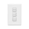 Deta White Triple Gang Switch