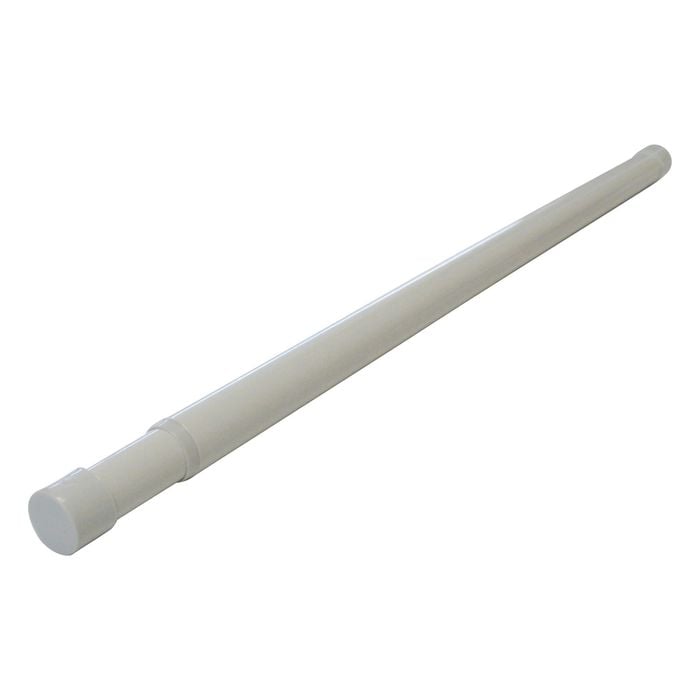 Italio 455-760mm White Extendable Wardrobe Rail