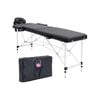 Forever Beauty Black Portable Beauty Massage Table Bed Therapy Waxing 2 Fold 55cm Aluminium
