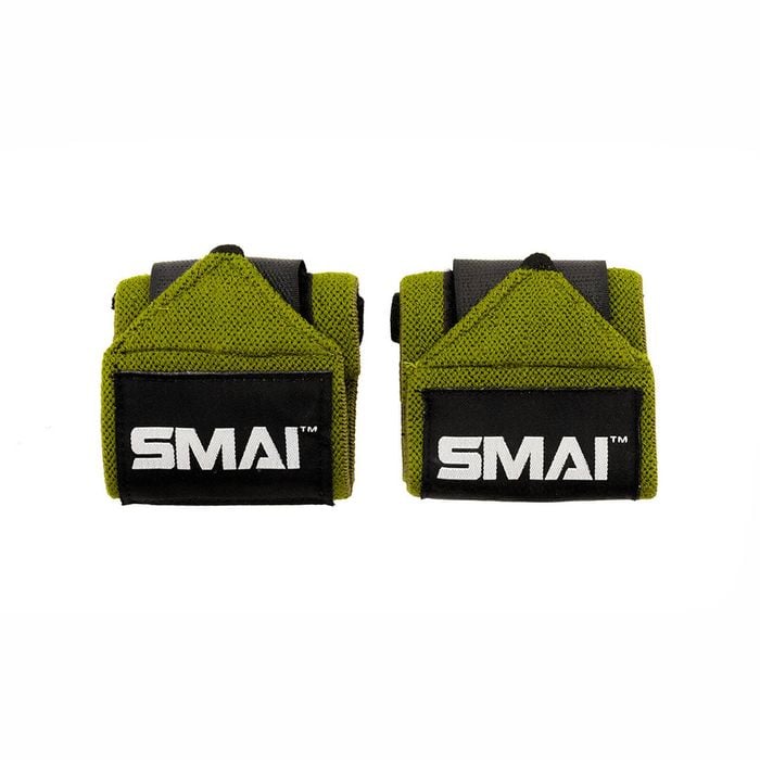 SMAI Wrist Support Wraps - Weightlifting - Green