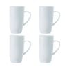 4x Maxwell & Williams White Basics Coupe Mug Tall Porcelain Microwave Safe 600ml