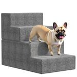 Advwin 4 Steps Dog Stairs Pet Ramp Steps with Non-Slip Bottom