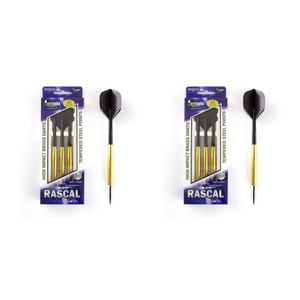 24pc Formula Sports Rascal 26g Brass Barrel Darts Tempered Steel Tip Shaft