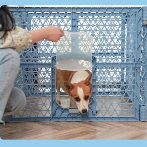 Furbulous Extendable 4 Panel Pet Dog Playpen and Puppy Exercise Cage Enclosure Fence Play Pen