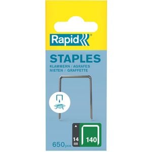 Rapid 14mm 140 Series Divergent Point Staples - 650 Pack