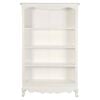 Queen Anne Solid Mahogany Timber Bookcase - Large (White)