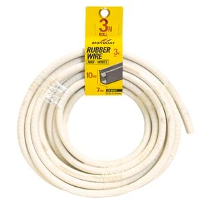 Moroday 7 x 10mm x 3m White U Channel Rubber Wire