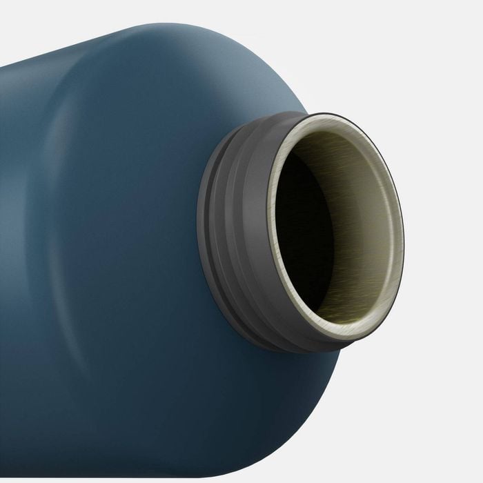 Decathlon - 1.5l Aluminium Flask With Quick-open Cap For Hiking - Blue - One Size