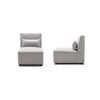 Foret 1pc Sofa Modular Extension Lounge Couch Fabric Seater Chaise Beige