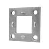 Sunrise Electric And Mechanical Backing Plate Mount Square Flange Natural - 50mm Square - Ef50sn