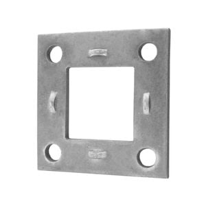 Sunrise Electric And Mechanical Backing Plate Mount Square Flange Natural - 50mm Square - Ef50sn