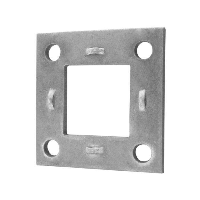 Sunrise Electric And Mechanical Backing Plate Mount Square Flange Natural - 50mm Square - Ef50sn