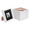 Nicola Spring 6" X 6" White 3d Box Photo Frames - 2" X 2" Mount - Pack Of 5