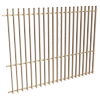 ProtectorAl 2400W x 1800H Primrose Aluminium Radiator Pool Fence Panel with Mid Rail