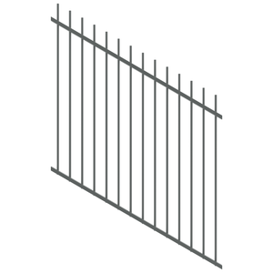 ProtectorAl 350 - 1200 x 1200mm Monument Raked 16-30º Picket Top Pool Fence Panel