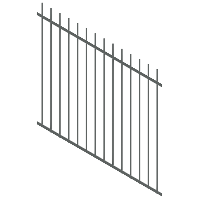 ProtectorAl 350 - 1200 x 1200mm Monument Raked 16-30º Picket Top Pool Fence Panel