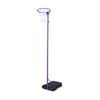 Pivot Portable Netball System Adjustable Ring Height Water Fillable Base Lilac