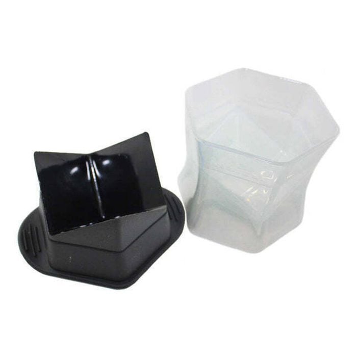 2pc Avanti 12.5cm Silicone/Plastic Mega Cube Ice Mould Maker Set Black/White