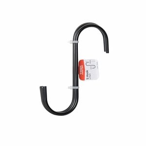Taskmaster 150 x 45 x 30 x 5mm Black S Hook - 4 Pack