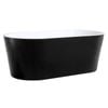 Mondella 1500 x 700 x 580mm Rumba Black And White Free Standing Bath