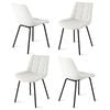 4x Artiss Dining Chairs Velvet Beige