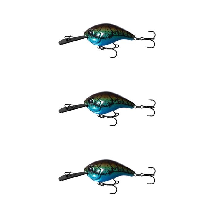 3x 13 Fishing 60mm Jabber Jaw Deep Crankbait Fishing Lures - Old Gregg