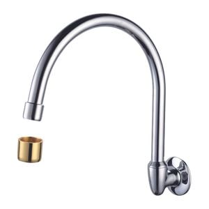 Shaw & Mason Large Chrome Swivel Wall Sink / Spa Spout