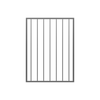 RapidFence 900 x 1200mm Black Steel Flat Top Gate