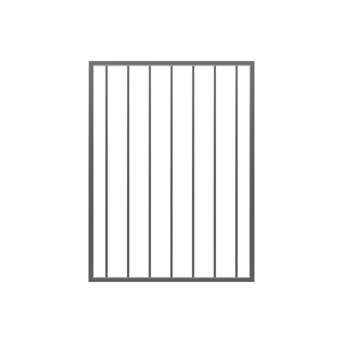 RapidFence 900 x 1200mm Black Steel Flat Top Gate