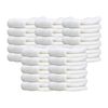 25PK Jason Commercial J-Dry Luxe Face Washer 33x33cm - White