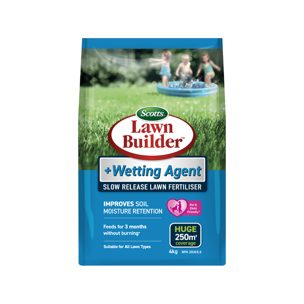 Product.Lawn Builder 4kg Scotts + Wetting Agent Slow Release Lawn Fertiliser.2962048.AU.mainimage