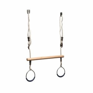 Swing Slide Climb Trapeze with Blue Rings